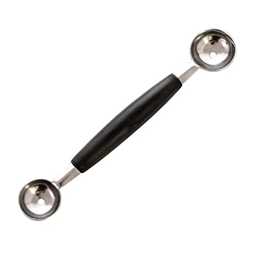 Stainless Steel Double-End Melon and Ice Cream Baller Scoop - HalfFashion Design Fruit Spoon for Watermelon Dessert Cookie Dough Cake Pops