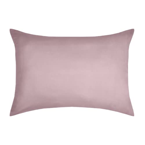 STOF - Taie d'oreiller -Taille 50x70 cm - 100% Coton certifié Oeko-Tex - Excellente qualité - Couleur Vieux Rose -Modèle Eden - Linge de Lit pour Maison - Doux et Confortable - Unisexe - Mixte