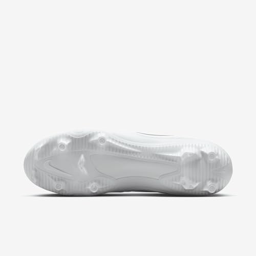 Nike Huarache 9 Varsity LAX Lacrosse Cleats (FD0090-101, White/White/Black) Size 11.52