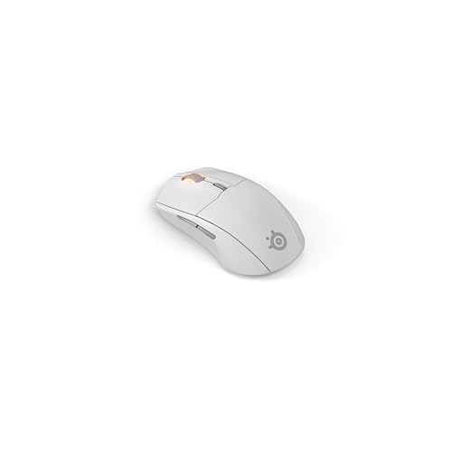 Rival 3 Wireless Gen 2 - Mouse Gaming - 2,4 GHz e Bluetooth - Sensore ottico TrueMove Air da 18000 DPI - Durata 60 milioni di clic - Leggero - Piedini 100% PTFE - Bianco - Mouse gaming - Immagine 10