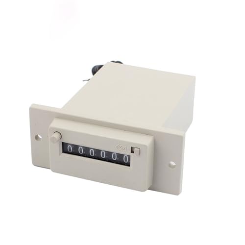 Contador electromagnético CSK6-YKW con carcasa gris robusta y contador de 6 dígitos 24V
