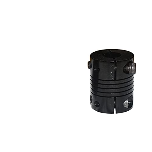 SUOFEILAIMU-PHONE CASE Metal Coupler Aluminium Alloy for CNC Stepper Motor Flexible Couplings Black Diameter 20mm Length 25mm (Inner Diameter : 6mm to 10mm)