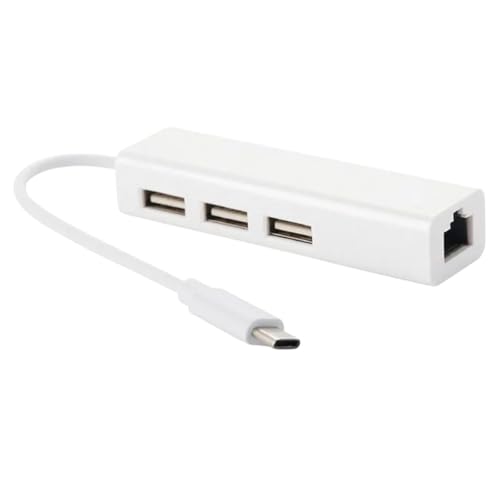 USpB Ethernet Network Card 3 Ports High-Speed USpB 2.0 to RJ45 Hub 10/100 Ethernet Adaptier Driver USpB Hub LAN for Maicbook Win New 2026 High for Reliable Electronic Component