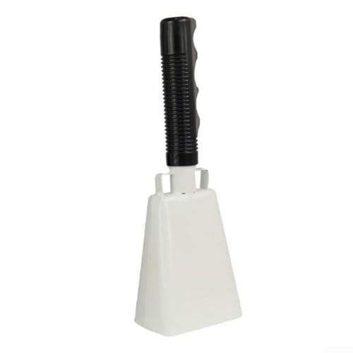 Anima a tu equipo con esta resistente campana de metal diseñada para cada evento o celebración (blanco)