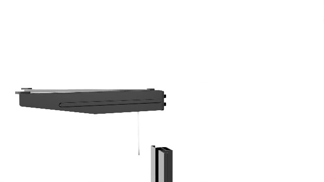 Suptek 2-Tier Glass Floating Shelves, Modern Wall Mount TV Shelf for DVD Player / PS4 / Cable Boxes, Black