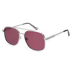 Silver Frame Rose Pink Lens