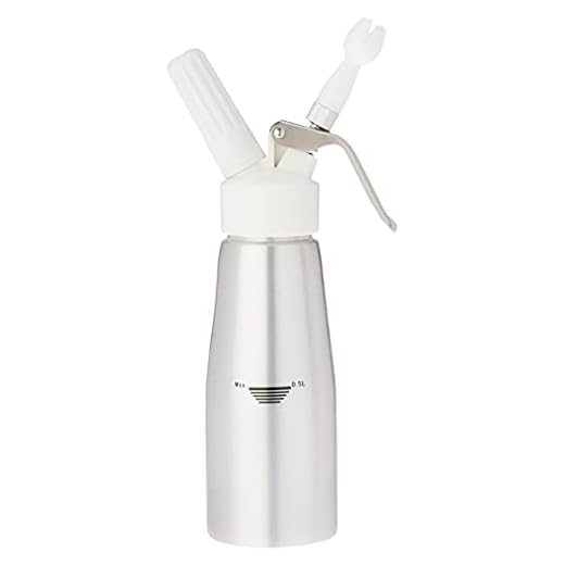 Garrafa Sifão Chantilly Creme Cream 500ml 3 Bicos Inox Cores Cor: Prata