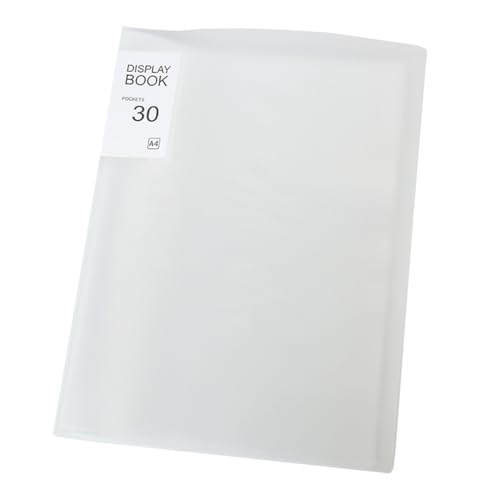 Image of A4 Diamond Pictures Storage Book for Diamond Pictures Kits 30 Pages Diamond Beads Art Painting Portfolio Presentation Storage Book Folder Clear Pockets White