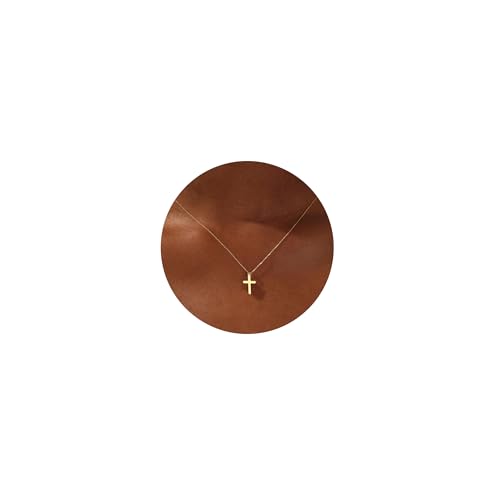 Moodear Cross Necklace for Women - Dainty 14K Gold Plated/Sterling Silver/Rose Gold Layered Cross Pendant Simple Cute Necklaces for Women Trendy Jewelry Gifts