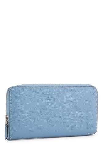 Pre-Loved Blue Jean Epsom Azap Wallet, Blue Jean2