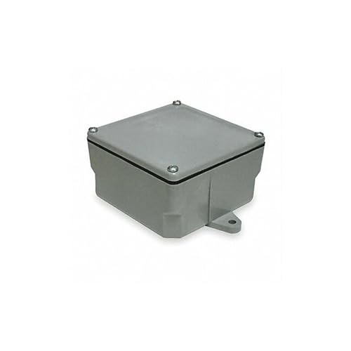 Cantex 4 in. Square PVC 1 gang Junction Box Gray