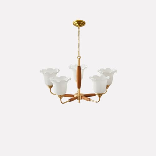 Lampe suspendue au plafond E27 et lustre de ferme modernes 5 lumières