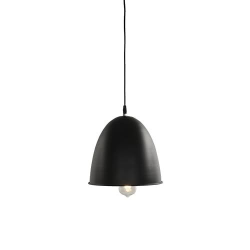 Image of BENE Hazel Pendant Lamp, Mild Steel Indoor Modern Hanging Lamp, E-27 Base Ceiling Hanging Light for Home Decor, Kitchen, Living Room, Bedroom, 27 cm (Black, Pack of 1 Pc)