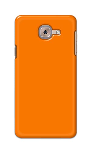 Image of Plain Orange Hard Back Case Cover for Samsung Galaxy J7 Max /Samsung On Max, SM-G615F / DS Back Cover -(J5) VNS2229