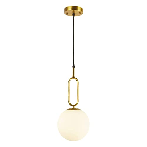 Luminaire suspendu en verre pour îlot de cuisine et lustre moderne de salle à manger