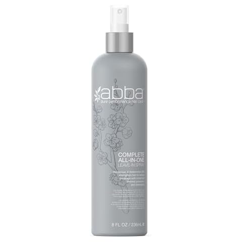 ABBA Complete All-In-One Leave-In Spray, 8 Fl Oz, Lightweight Conditioner for Moisture & Strength, Frizz-Control, Thermal Protectant, For All Hair Types Cover