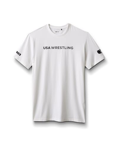 USA Wrestling Tactical Hybrid T-Shirt - White SM