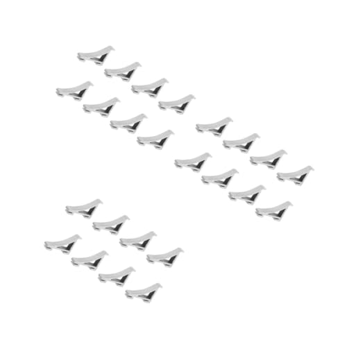 VOSAREA 24pcs Refrigerator Support Clamp Tool Aluminum Refrigerator Clips Fridge Shelf Brace Hooks for Easy Install