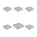 Edenjardi Pack 6 Cojines para sillas de jardín Color Piedra, Tamaño 44x44x5 cm, Repelente al Agua, Desenfundable