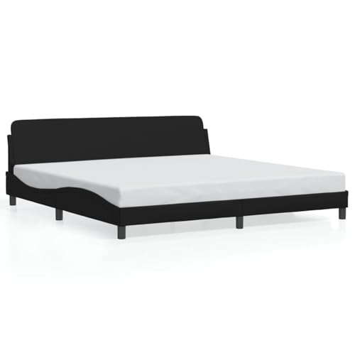 IKAYAA Letto Matrimoniale 200x200 con Rete a Doghe