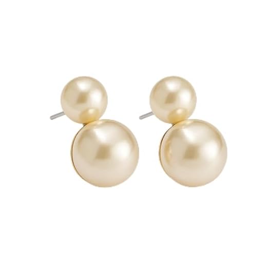 Brinco Prata Pérola Creme 06 x 08 mm Prata 925 Legítima