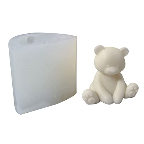 Jabón hecho a mano Molde de oso Molde de Chocolate Pastel Decoración Herramientas Reutilizable Fácil de Usar Forma de Jugo Regalo Reutilizable