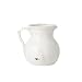 Sullivans White Ceramic Vase, Distressed White Pitcher for Rustic Home Decor, 8 x 9 Inches (CM2515)