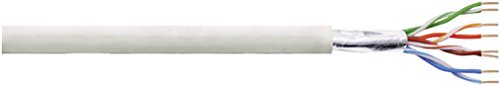 Câble réseau LogiLink CPV001 CAT5e F/UTP 100m gris pour installation filaire
