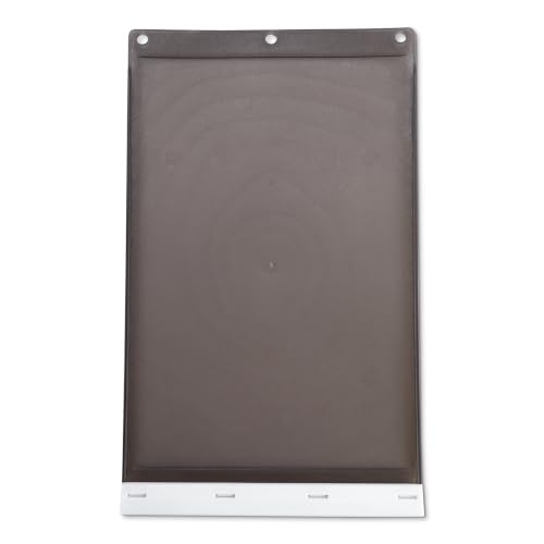 Image of Amazon Basics Dog and Cat Door Replacement Flap, Medium, 12.2 inch x 7.4 inch x 0.5 inch, Compatible with Amazon Basics Plastic Dog and Cat Medium Doors, White and Grey