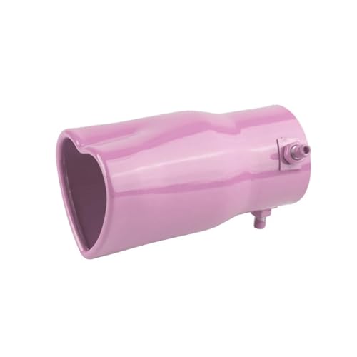 Embout échappement coeur rose 63mm pour remplacer un pot rouillé par un style unique