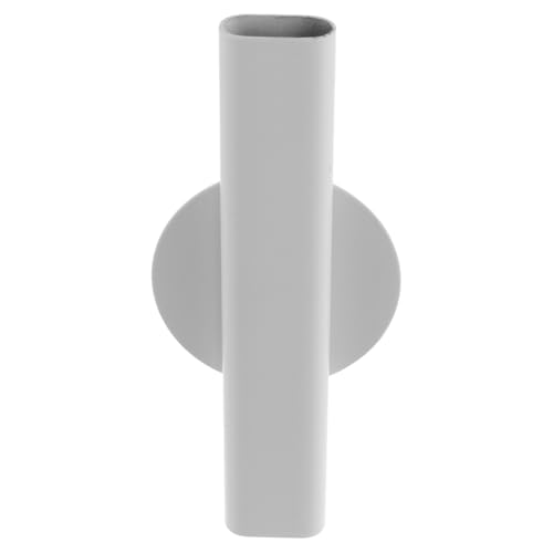 Happyyami Soporte de decoración de macetas de metal de pared con tubo para flores de pared para flores secas para exponer lápidas conmemorativas decoración