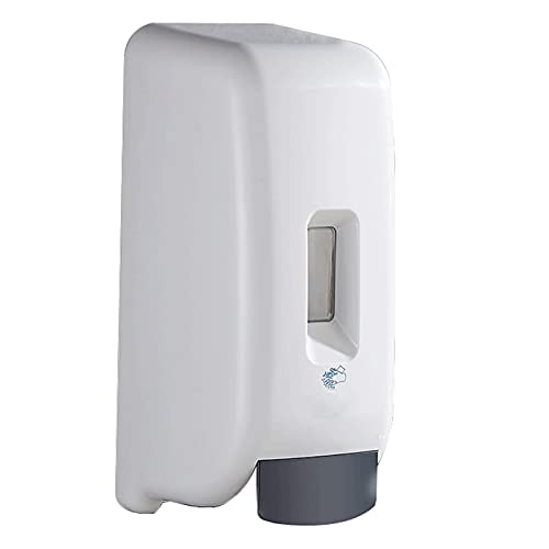 HDBCYUAZ Dispenser Sapone Dispenser per disinfettanti per la Mano per Gel da 1000ml / Liquido, distributore di Sapone a Parete, distributore Ricaricabile, Bianco Distributore di liquidi