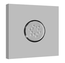 Graff G-8497-SN Square Flush Mount Body Spray w/ Solid Brass Swivel Head Steelnox