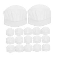 Healvian 25 Pezzi Di Cappelli Da Chef Bianchi Usa E Getta Per Bambini Cappelli Da Cucina Non Tessuti Usa E Getta Per Piccoli Chef Ideali Per I Cappelli Di Servizio Alimentare
