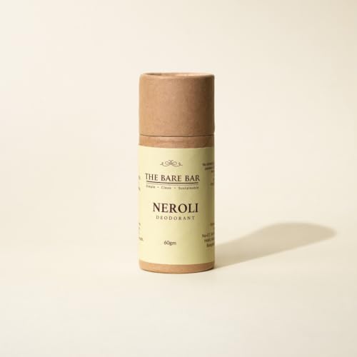 Image of The Bare Bar Neroli Deodorant Stick - 60 gm | Citrus Fragrance| Odor & Sweat Control | Natural formula and Chemical free| Good for all skin types | Travel Mini Size Solid Deodorant for Men & Women