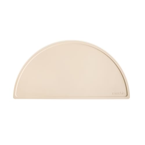 Image of mushie Silicone Placemat for Kids | BPA-Free Non-Slip Design (Shifting Sand)