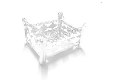 Silver Plated Palna/Swing/Zhula/Zhoka for Mannat Offerings and Other Worship Occasions Qty 1 Unit