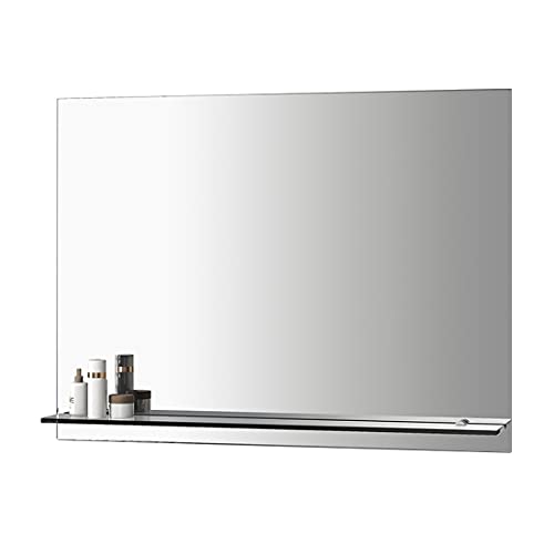 Meykoers Badkamerspiegel met plank wandspiegel met plank 80x60cm badkamerspiegel badkamerspiegel - Image 3