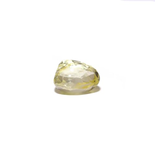 Saphir jaune ovale de Ceylan pour bague de haute joaillerie
