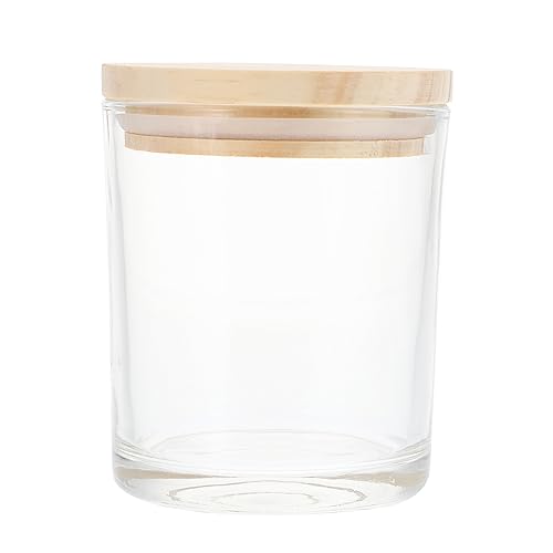 STOBOK Kit Para Hacer Velas Vaso De Vidrio Esmerilado Para Velas Recipiente Para Velas Rellenable Almacenamiento Decorativo Para Proyectos