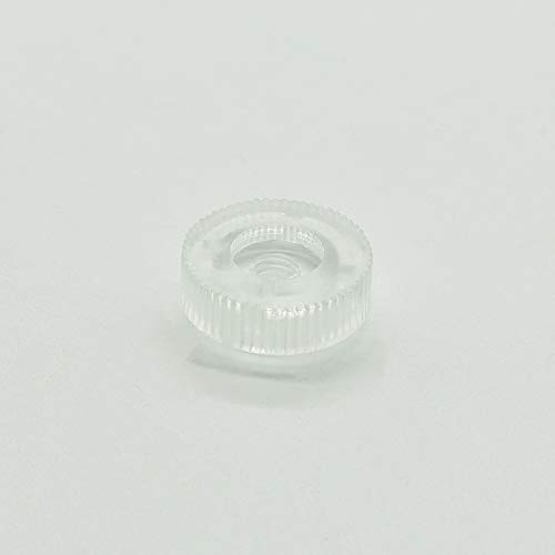10 Stück Rändelmutter M4 Transparent Kunststoff PA 6.6 Abstandsmutter d.15mm H.6mm Distansmutter mit Innengewinde u. Steg