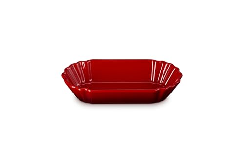 Image of Le Creuset Stoneware Bistro Boat, 14 oz. (8.5 inch L x 4 inch W x 1.7 inch D), Cerise