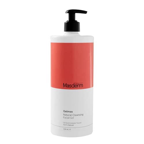 MASDERM | Gel Limpiador Facial 1000 ML | Jabón Facial Acné | Limpiador Facial Piel Grasa | Limpiador Facial Hombre y Mujer | Limpieza Facial Antiacne Juvenil | Tratamiento Limpia Poros | Piel Mixta