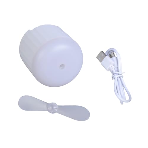 Sehuby Ventilador de escritorio recargable con luz, ventilador de techo inalámbrico, ventilador eléctrico para el hogar al aire libre