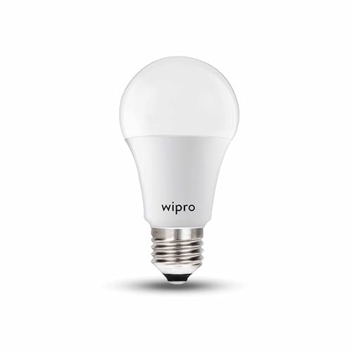 wipro Garnet 9W LED Bulb for Home & Office |Warm White (2700K) | E27 Base|220 degree Light coverage |4Kv Surge Protection |400V High Voltage Protection |Energy Efficient | Pack of 1