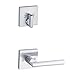 Kwikset 971MRLSQT-26D Kwikset 971MRLSQT Montreal Single Cylinder Keyed Entry Interior Pack with Square Rosette
