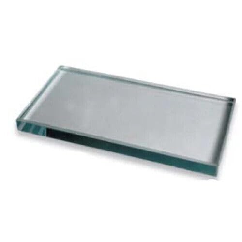3" x 4" x 0.25" #2 Polished Glass Mixing Slab, Single Mixing Slab