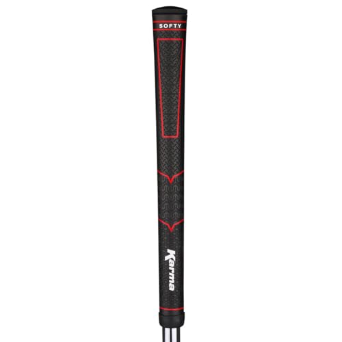 Karma Softy Golf Grips Midsize Soft & Tacky Polyurethane Multi Texture Outer Layer Firm Rubber Inner Core for Control 9 Pack +1/16" Oversized by Karma - Image 2