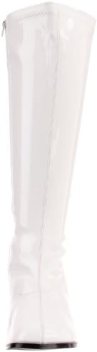 Pleaser Shoes Women's Gogo Adult Boots - Wide Width 9W White | Image 1