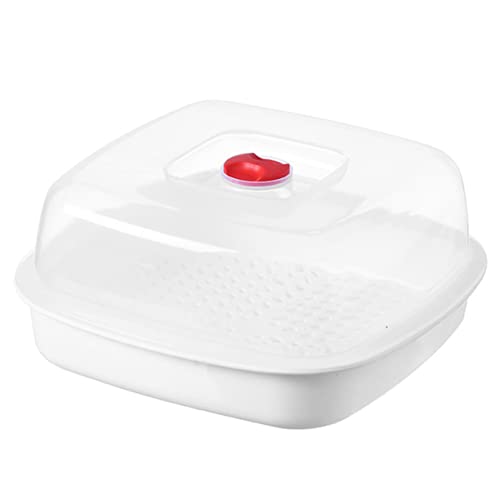 UTHCLO Vaporera de Microondas Profesional para Cocción de Arroz y Pescado Diseño Práctico y Saludable para de Limpiar y Almacenar para Mantener la Alimentos